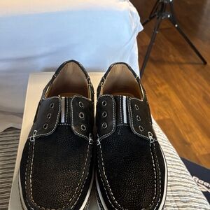 Classic Black Boat Shoes for Men
